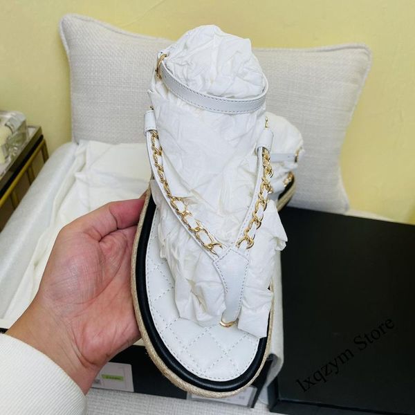 sandals fashion designer women flip flops slip on ladies chains slides beach slippers shoes female drop, Black
sandals fashion designer women flip flops slip on ladies chains slides beach slippers shoes female drop, Black