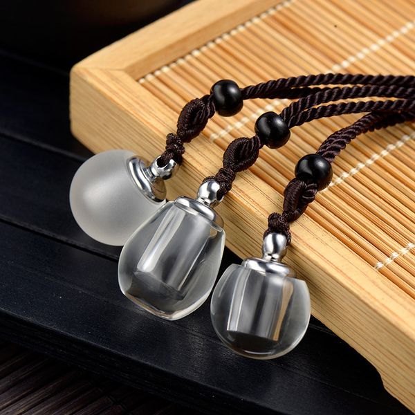 necklac transparent frosted pendant can be opened to hold sari small glass bottle for men and women, Silver
necklac transparent frosted pendant can be opened to hold sari small glass bottle for men and women, Silver
