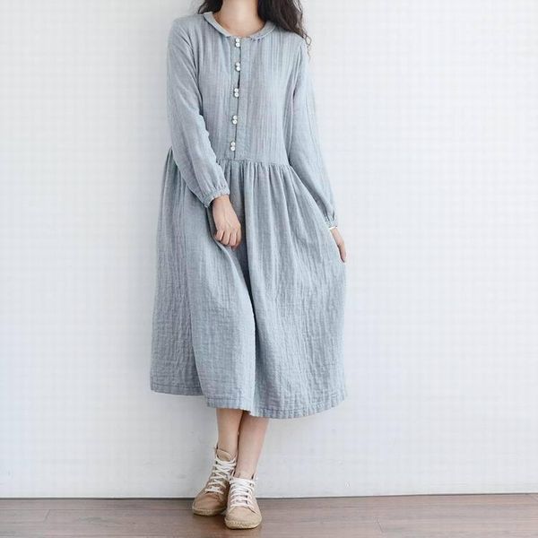 casual dresses yoyikamomo 2021 women dress original spring simple cotton loose and long sleeve linen big size, Black;gray
casual dresses yoyikamomo 2021 women dress original spring simple cotton loose and long sleeve linen big size, Black;gray