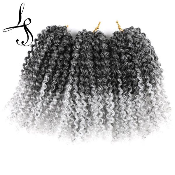 marley hair kinky curl 8 inch ombre malibob jerry curly hair 3pcs/packet soft synthetic crochet braiding hair extension ls05q, Black
marley hair kinky curl 8 inch ombre malibob jerry curly hair 3pcs/packet soft synthetic crochet braiding hair extension ls05q, Black