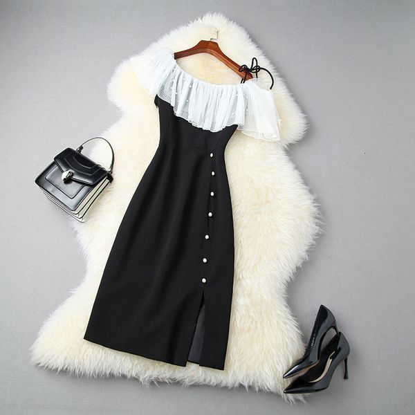 casual dresses summer sleeveless one shoulder contrast color tulle panelled beads buttons knee-length dress elegant ll04t11024 enht, Black;gray
casual dresses summer sleeveless one shoulder contrast color tulle panelled beads buttons knee-length dress elegant ll04t11024 enht, Black;gray