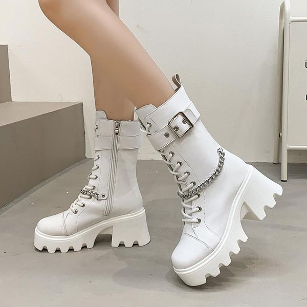 boots women's mid boot 2021 chain decoration fashion lacing side zipper ladies thick bottom non-slip winter female buckle, Black
boots women's mid boot 2021 chain decoration fashion lacing side zipper ladies thick bottom non-slip winter female buckle, Black