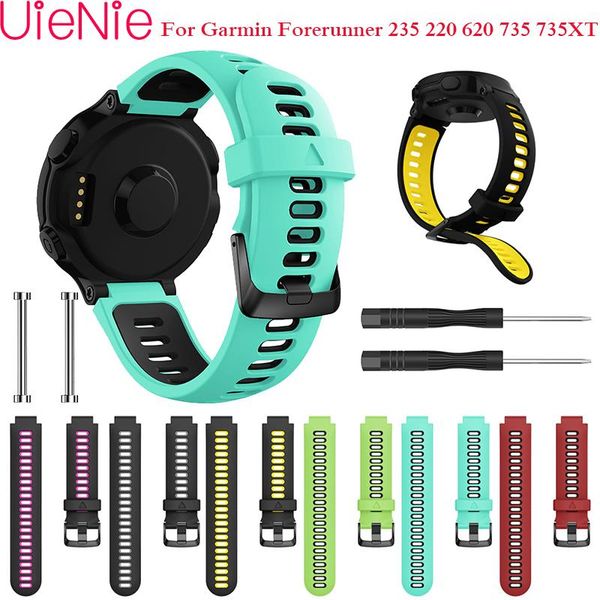 watch bands for garmin forerunner wristband 735xt220 230 235 620 630 smart soft silicone replacement strap with tool square pin buckle, Black;brown
watch bands for garmin forerunner wristband 735xt220 230 235 620 630 smart soft silicone replacement strap with tool square pin buckle, Black;brown
