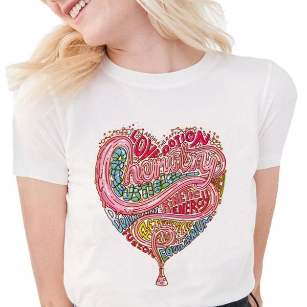 women's t-shirt love chemistry women summer funny print soft cotton potion t shirt white
women's t-shirt love chemistry women summer funny print soft cotton potion t shirt white