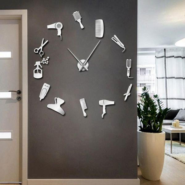 wall clocks barber shop hair tool large diy clock watch stickers frameless beauty salon big hairdresser undefined decor horologe
wall clocks barber shop hair tool large diy clock watch stickers frameless beauty salon big hairdresser undefined decor horologe
