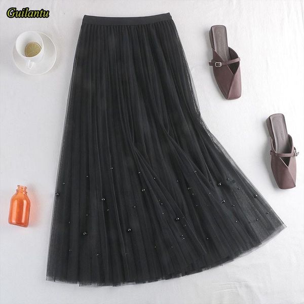 skirts guilantu 2021 women summer mesh beading pleated skirt elastic high waisted harajuku korean long female tulle a lien, Black
skirts guilantu 2021 women summer mesh beading pleated skirt elastic high waisted harajuku korean long female tulle a lien, Black