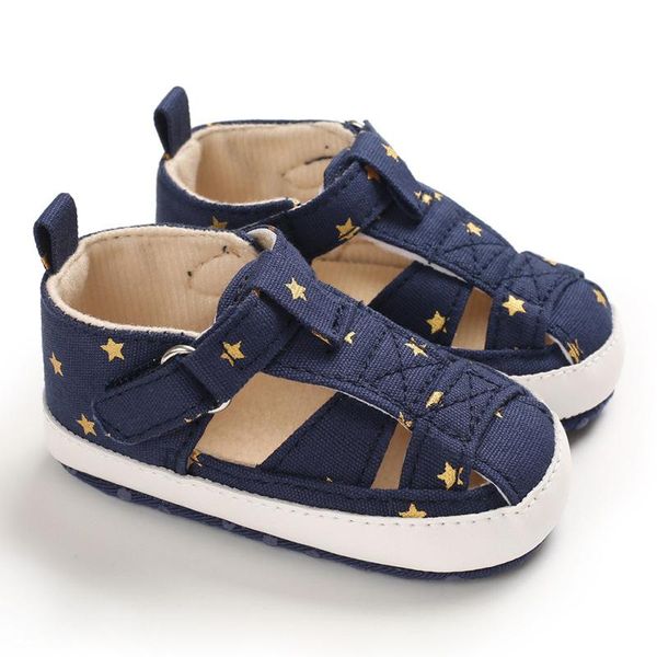 summer baby boy sandals star print soft cotton non-slip soled outdoor toddler infant shoes first walkers, Black;red
summer baby boy sandals star print soft cotton non-slip soled outdoor toddler infant shoes first walkers, Black;red