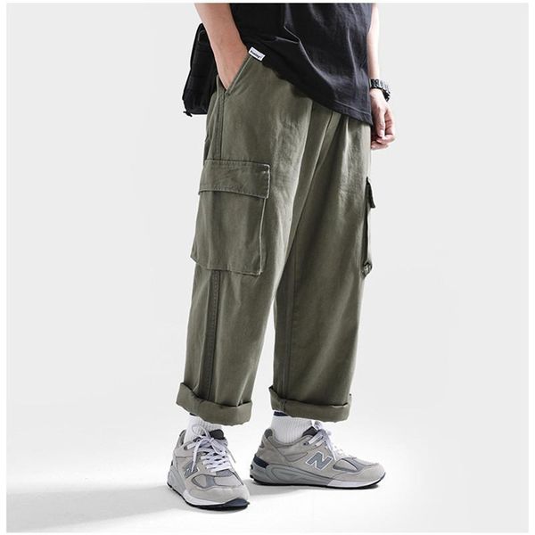 men's pants slacks casual military green black japanese cargo wide foot trend loose retro package men
men's pants slacks casual military green black japanese cargo wide foot trend loose retro package men