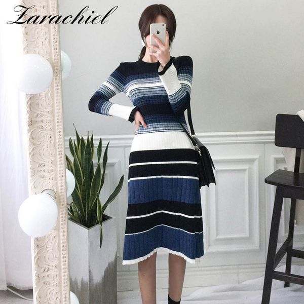 dresses women autumn winter pullover knitted fashion long flare sleeve casual vintage striped o-neck mid-calf sweater, Black;gray
dresses women autumn winter pullover knitted fashion long flare sleeve casual vintage striped o-neck mid-calf sweater, Black;gray