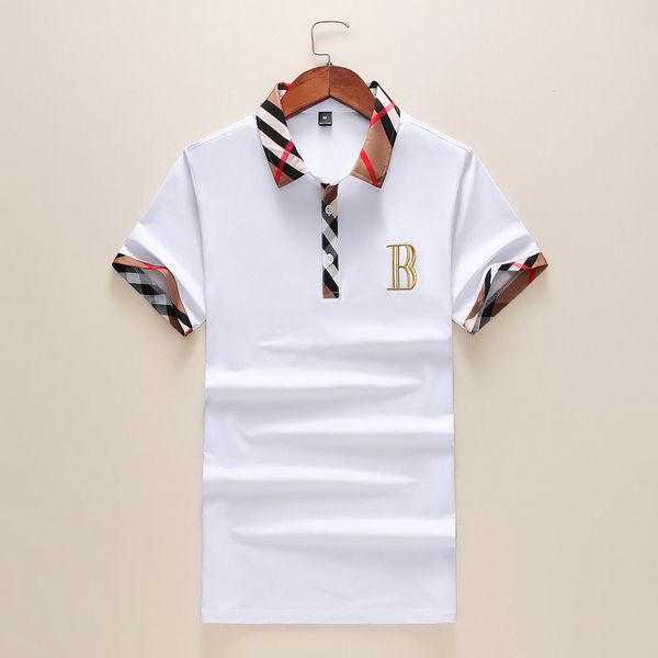 luxury design lapel short sleeve men's summer plaid cotton short sleeve t-shirt, casual, high-end and versatile, White;black
luxury design lapel short sleeve men's summer plaid cotton short sleeve t-shirt, casual, high-end and versatile, White;black