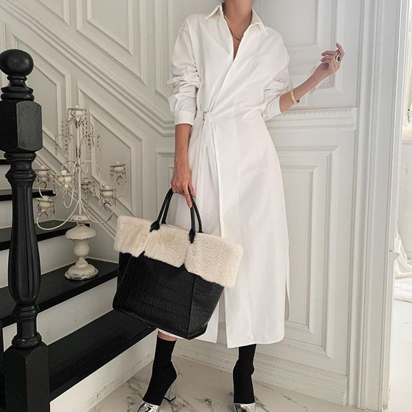 casual dresses elegant shirt dress with belt turn down collar long sleeve work for women black white loose 2021, Black;gray
casual dresses elegant shirt dress with belt turn down collar long sleeve work for women black white loose 2021, Black;gray