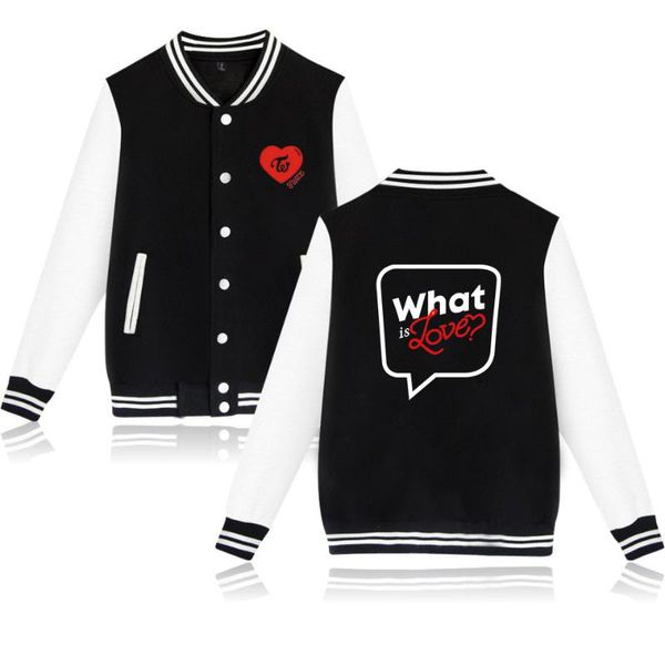 women's jackets kpop twice sweatshirt baseball jacket men women uniform coat fashion harajuku tracksuit streetwear clothes, Black;brown
women's jackets kpop twice sweatshirt baseball jacket men women uniform coat fashion harajuku tracksuit streetwear clothes, Black;brown