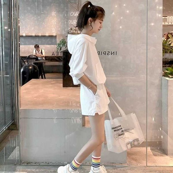 women's hoodies & sweatshirts summer womens suit sports korean loose thin hollow pocket casual shorts two piece set simple sets sl, Black
women's hoodies & sweatshirts summer womens suit sports korean loose thin hollow pocket casual shorts two piece set simple sets sl, Black