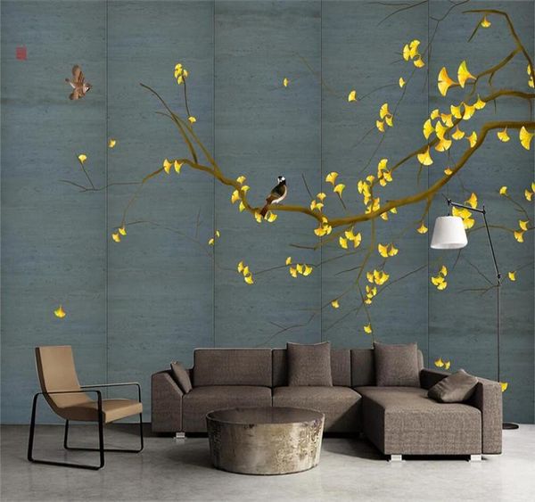 custom mural wallpaper home decoration chinese style hand-painted ginkgo gongbi flowers and birds background wall wallpapers
custom mural wallpaper home decoration chinese style hand-painted ginkgo gongbi flowers and birds background wall wallpapers