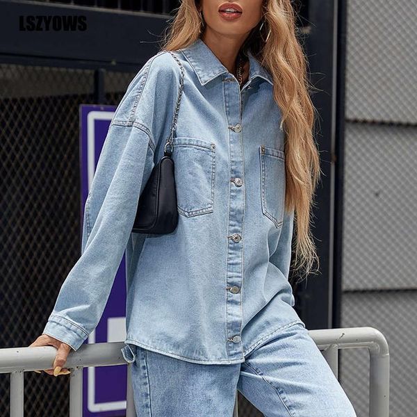 women's jackets vintage long sleeve jeans women fashion single breasted casual loose denim jacket female autumn winter coats streetwear, Black;brown
women's jackets vintage long sleeve jeans women fashion single breasted casual loose denim jacket female autumn winter coats streetwear, Black;brown