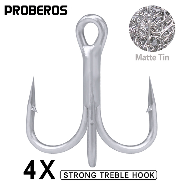 5/10pcs saltwater fishing hook 4x matte tin treble 4/0-3/0-2/0-1/0-1-2-4-6-8# high-carbon steel high strength hooks
5/10pcs saltwater fishing hook 4x matte tin treble 4/0-3/0-2/0-1/0-1-2-4-6-8# high-carbon steel high strength hooks