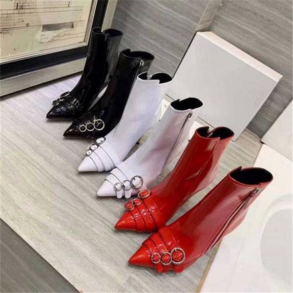boots women ankle buckle decor genuine patent leather female shoe autumn winter zipper solid color, Black
boots women ankle buckle decor genuine patent leather female shoe autumn winter zipper solid color, Black