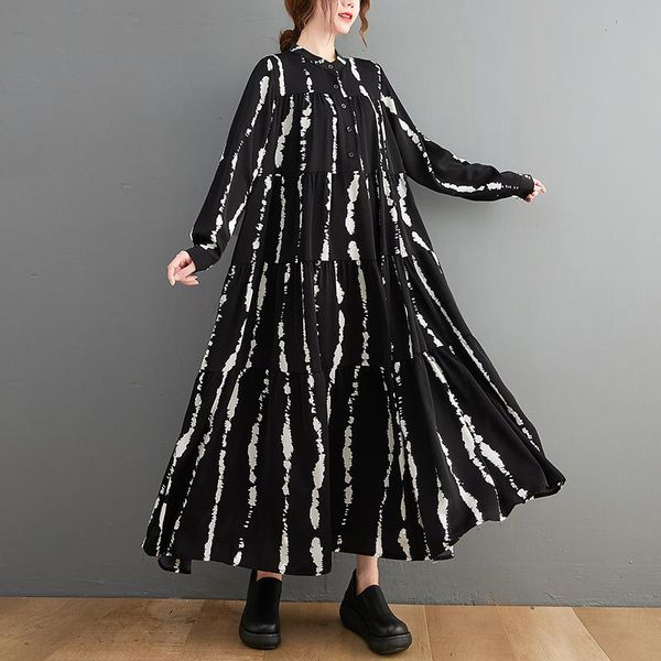 casual dresses 2021 arrival japanese yamamoto style black blouse dress striped print street fashion women autumn spring long, Black;gray
casual dresses 2021 arrival japanese yamamoto style black blouse dress striped print street fashion women autumn spring long, Black;gray