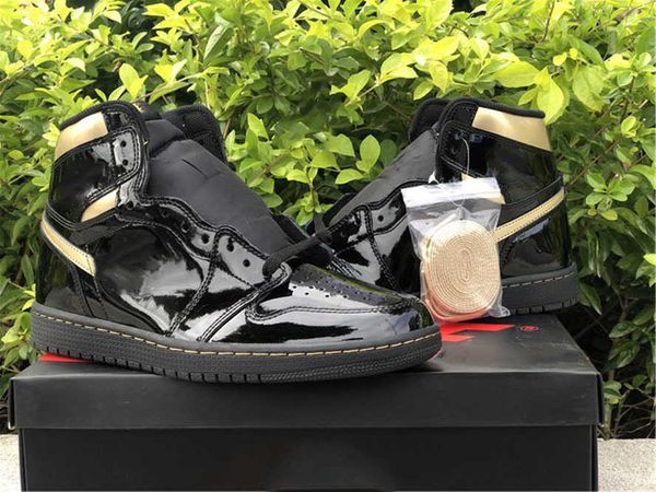 genuine jumpman 1 men's and women's basketball shoes black gold patent leather couple sports shoelace shoe box full size 36--47.5m
genuine jumpman 1 men's and women's basketball shoes black gold patent leather couple sports shoelace shoe box full size 36--47.5m