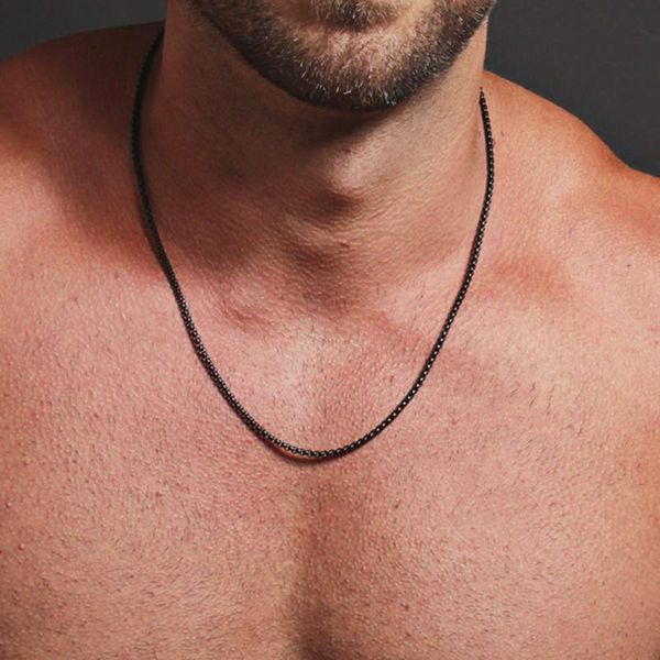 chains simple fashion box necklace men titanium steel chain for jewelry gift, Silver
chains simple fashion box necklace men titanium steel chain for jewelry gift, Silver