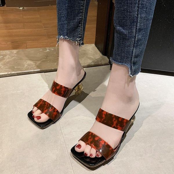 leopard summer slippers female 2021 shoes heel fashion women med furry slides for, Black
leopard summer slippers female 2021 shoes heel fashion women med furry slides for, Black
