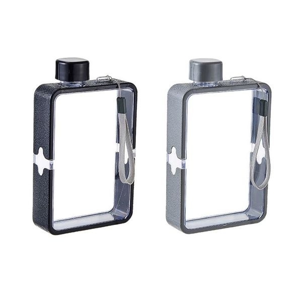 water bottle 2pcs 380ml portable transparent kettle a5 flat paper cup mouth drink travel student cup, black & gray
water bottle 2pcs 380ml portable transparent kettle a5 flat paper cup mouth drink travel student cup, black & gray