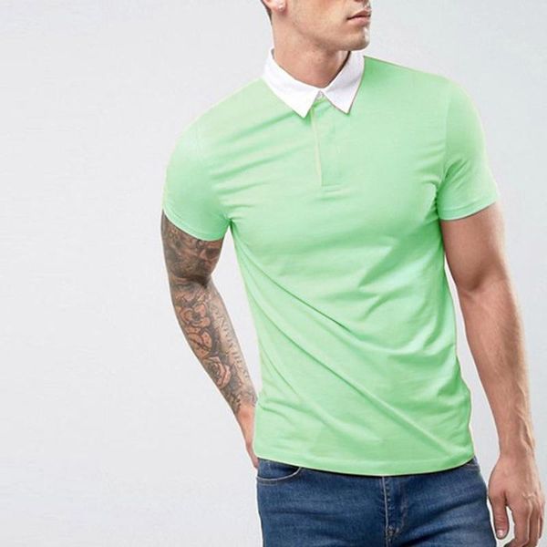 men's polos summer casual shirt solid color fit-type simple polyester-cotton short-sleeved plus size clothing, White;black
men's polos summer casual shirt solid color fit-type simple polyester-cotton short-sleeved plus size clothing, White;black