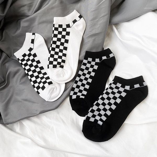 pairs black and white checkerboard lattice boat socks men women sports low-cut couple checkered invisible
pairs black and white checkerboard lattice boat socks men women sports low-cut couple checkered invisible