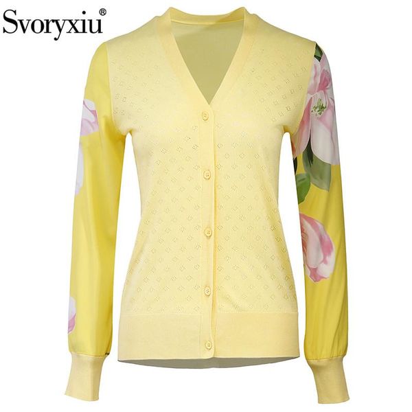 women's knits & tees svoryxiu designer fashion summer knitting cardigan hollow out long sleeve silk camellia print thin sweater jackets, White
women's knits & tees svoryxiu designer fashion summer knitting cardigan hollow out long sleeve silk camellia print thin sweater jackets, White