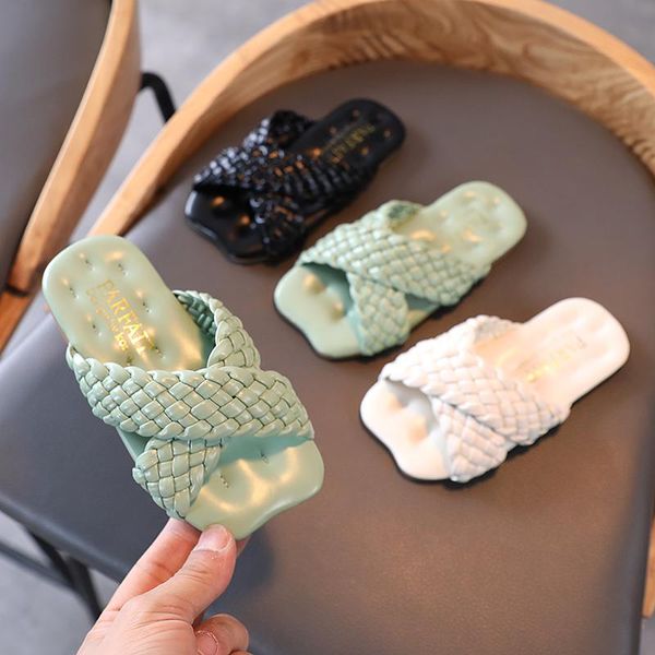 slipper fashion girls square toe slides cross straps woven slippers 3-18 years old kids beach shoes t21n04ls-75, Black;grey
slipper fashion girls square toe slides cross straps woven slippers 3-18 years old kids beach shoes t21n04ls-75, Black;grey