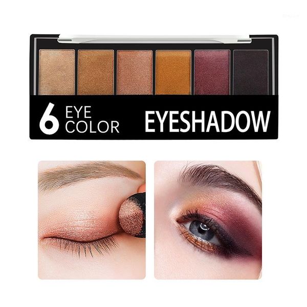 eyeshadow palette glamorous smokey color eye shadow shimmer glitter smooth creamy makeup 6 colors1
eyeshadow palette glamorous smokey color eye shadow shimmer glitter smooth creamy makeup 6 colors1