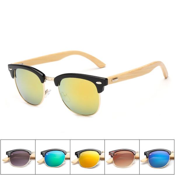 sunglasses brand bamboo wood men women semi-rimless coating mirror sun glasses male uv400 shades eyewear gafas de sol, White;black
sunglasses brand bamboo wood men women semi-rimless coating mirror sun glasses male uv400 shades eyewear gafas de sol, White;black