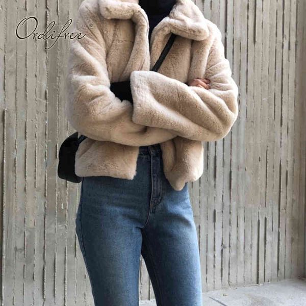 women faux fur coat outwear winter jacket warm thick casual female overcoat 210415, Black
women faux fur coat outwear winter jacket warm thick casual female overcoat 210415, Black