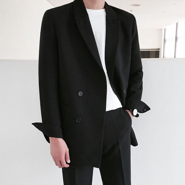 autumn and winter korean youth loose jacket coat fashion casual solid color suit black m-2xl men's suits & blazers, White;black
autumn and winter korean youth loose jacket coat fashion casual solid color suit black m-2xl men's suits & blazers, White;black