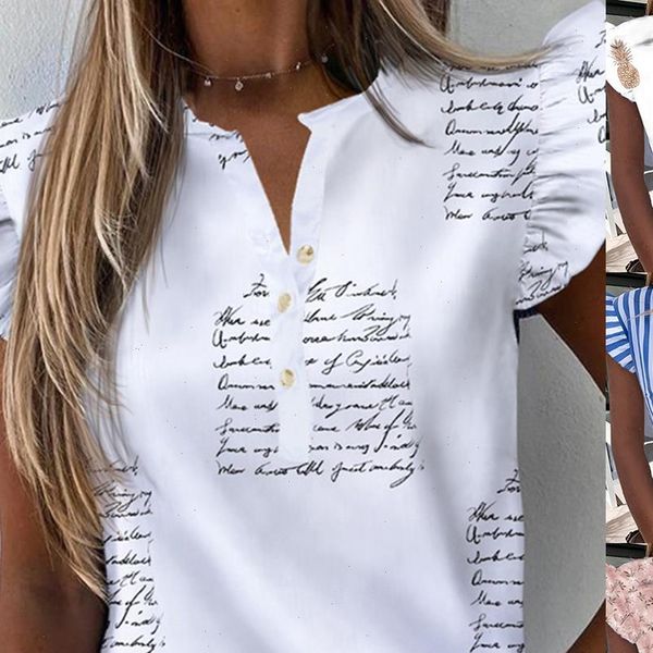 womens shirt wenyujh summer casual shirts v neck blouse women butterfly sleeve button office lady, White
womens shirt wenyujh summer casual shirts v neck blouse women butterfly sleeve button office lady, White