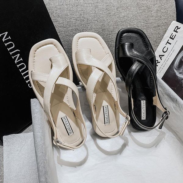 gladiator sandals women's shoes without heels casual summer fashion 2021 solid chunky woman flats sandles, Black
gladiator sandals women's shoes without heels casual summer fashion 2021 solid chunky woman flats sandles, Black