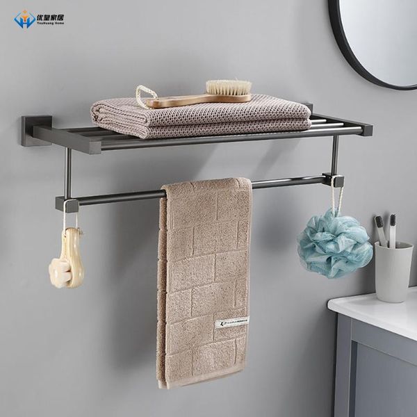 towel racks bathroom accessories wall mounted rack 30-60cm aluminum gun gray matte black holder
towel racks bathroom accessories wall mounted rack 30-60cm aluminum gun gray matte black holder