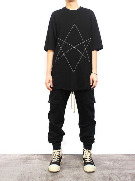 fashion outlet 21ss owens grey dark ro hexagram geometric embroidery 5 / 6 sleeve loose casual t-shirt men's rick style nmzc, White;black
fashion outlet 21ss owens grey dark ro hexagram geometric embroidery 5 / 6 sleeve loose casual t-shirt men's rick style nmzc, White;black