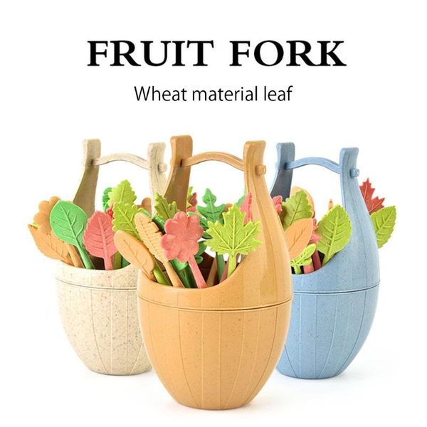 forks 16pcs/set nordic style wheat straw barrel leaves fruit fork lunch cake dessert picks skewers sandwich wedding party decor
forks 16pcs/set nordic style wheat straw barrel leaves fruit fork lunch cake dessert picks skewers sandwich wedding party decor