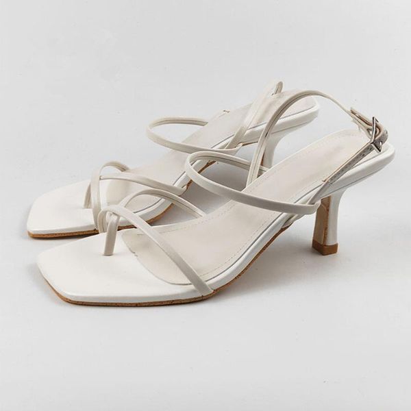 leather women's shoes thin heel square head strap sandals, Black
leather women's shoes thin heel square head strap sandals, Black