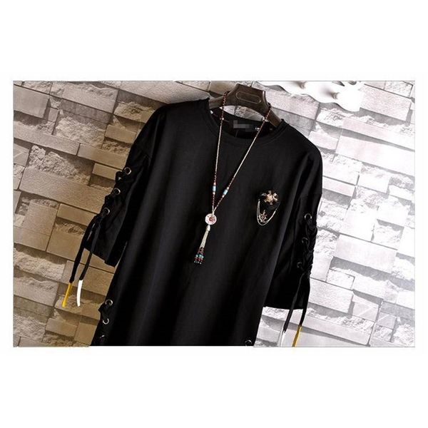 idopy korean fashion men`s street style lace punk gothic pullover designer steampunk hem hip hop sweatshirts shirts tees 200923, Black
idopy korean fashion men`s street style lace punk gothic pullover designer steampunk hem hip hop sweatshirts shirts tees 200923, Black
