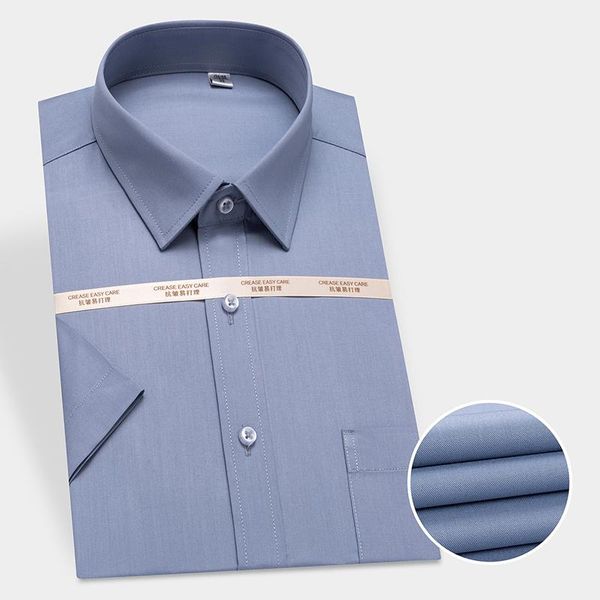 short sleeve mens spandex solid dress shirts bamboo fiber slim fit soft plain formal for men anti-wrinkle non-iron men's casual, White;black
short sleeve mens spandex solid dress shirts bamboo fiber slim fit soft plain formal for men anti-wrinkle non-iron men's casual, White;black