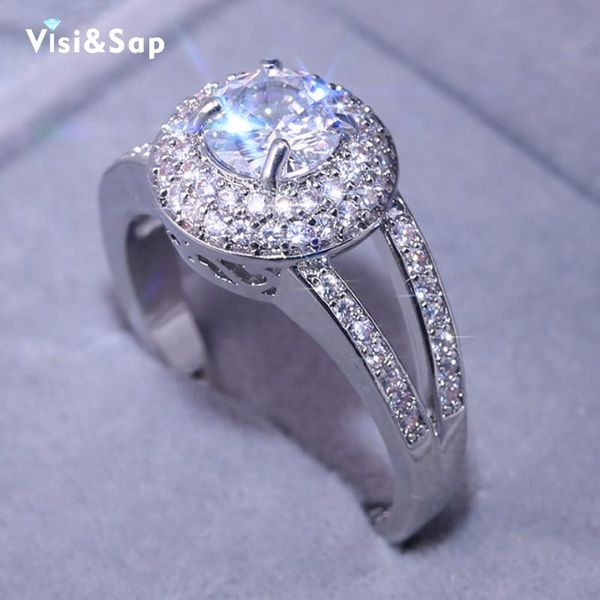 wedding rings visisap classical 7mm round + zirconia stone for women anniversary birthday gifts wholesale jewelry b2851, Slivery;golden
wedding rings visisap classical 7mm round + zirconia stone for women anniversary birthday gifts wholesale jewelry b2851, Slivery;golden