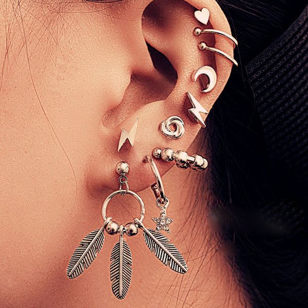 charms earrings 5695 hanzhishang lightning feather earring set 10 piece creative ear clip, Golden
charms earrings 5695 hanzhishang lightning feather earring set 10 piece creative ear clip, Golden