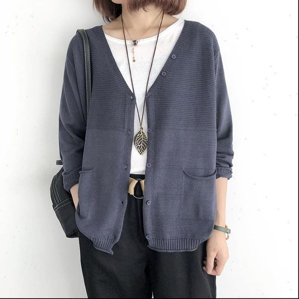 women knit womens sweater thin autumn cardigan v neck long sleeve solid color big size loose coat, White;black
women knit womens sweater thin autumn cardigan v neck long sleeve solid color big size loose coat, White;black