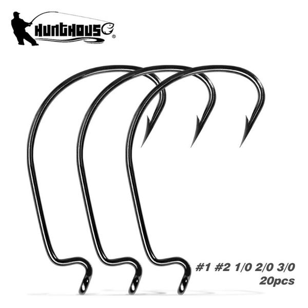 fishing hooks hunthouse single crank hook steel alloy barbed 1# 2# 1/0 2/0 3/0 hight carbon 20 pcs/bag for soft worm lure
fishing hooks hunthouse single crank hook steel alloy barbed 1# 2# 1/0 2/0 3/0 hight carbon 20 pcs/bag for soft worm lure