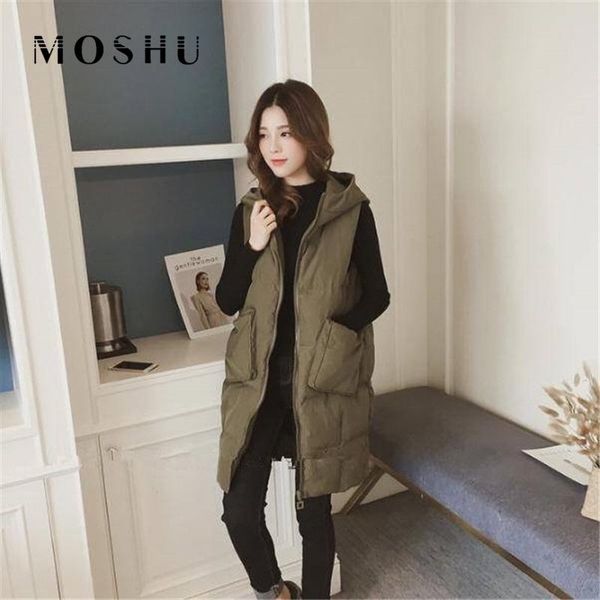 women's vests long down jacket women puffer vest sleeveless hooded winter coat with pocket loose bodywarmer chaleco mujer black gilets, Black;white
women's vests long down jacket women puffer vest sleeveless hooded winter coat with pocket loose bodywarmer chaleco mujer black gilets, Black;white
