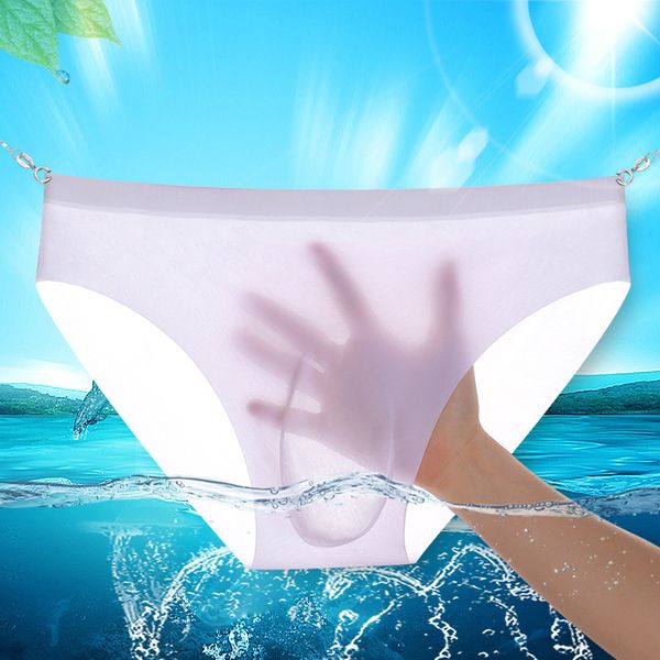 men's ice silk panties e a trace of ultra-thin silky breathable translucent low waist briefs comfortable cool underwear male, Black;white
men's ice silk panties e a trace of ultra-thin silky breathable translucent low waist briefs comfortable cool underwear male, Black;white