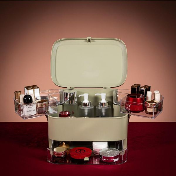 luxury cosmetic storage box with led mirror light deskmakeup organizer case dust-proof drawer type for jewelry boxes & bins
luxury cosmetic storage box with led mirror light deskmakeup organizer case dust-proof drawer type for jewelry boxes & bins