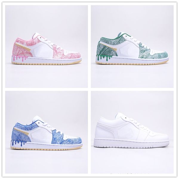 new 2021 1 low paint drip mens basketball shoes men women 1s bred white pink green blue trainer sneakers size us 5-13
new 2021 1 low paint drip mens basketball shoes men women 1s bred white pink green blue trainer sneakers size us 5-13